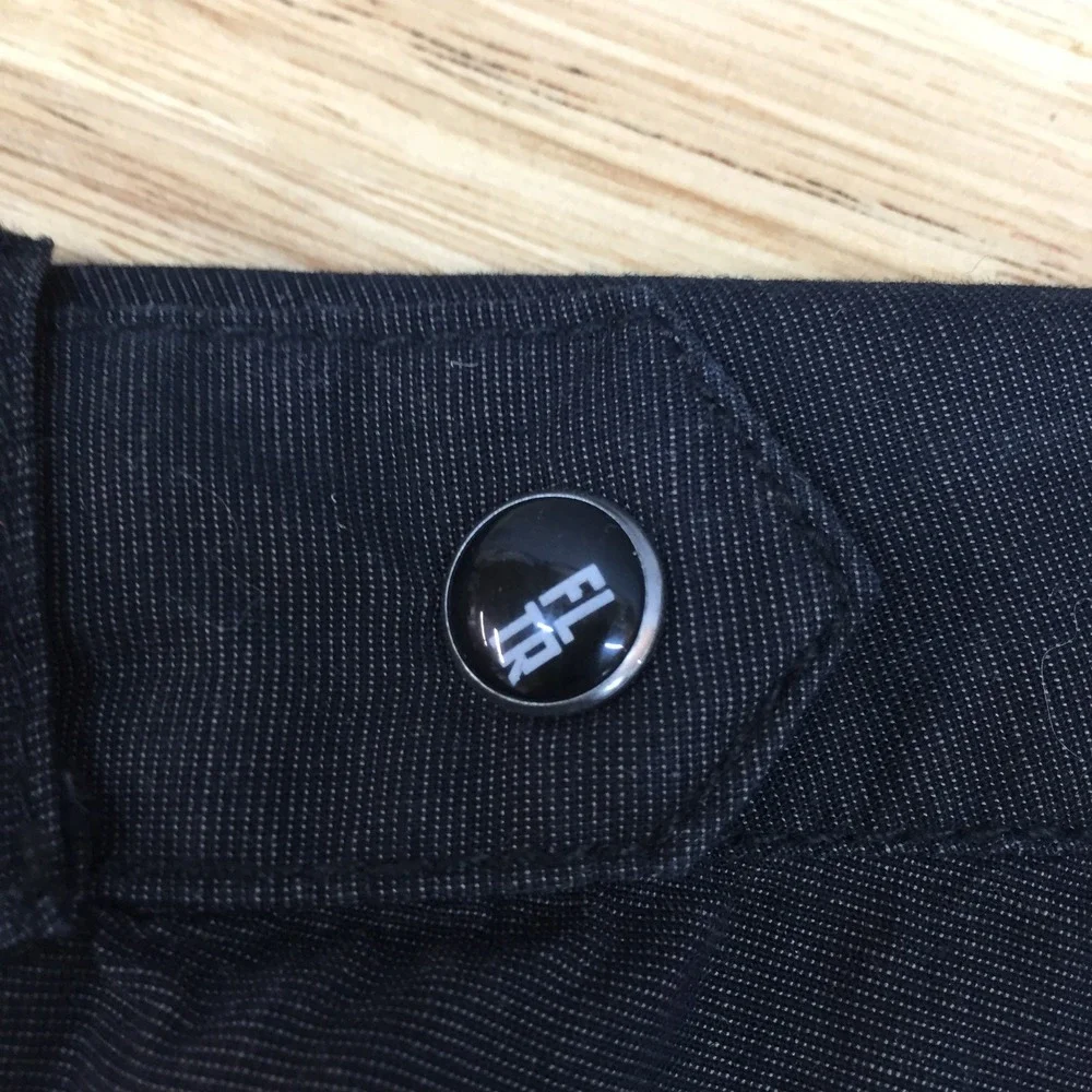 FLTR‎ Faith Loyalty Truth Respect Mens Large Black Military Utility Button Shirt